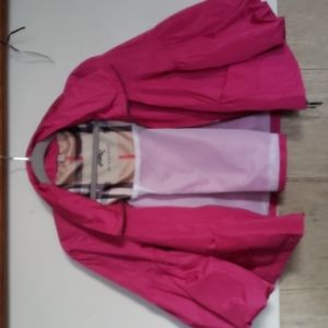 Burberry 3/4 puff sleeve nylon cropped jacket